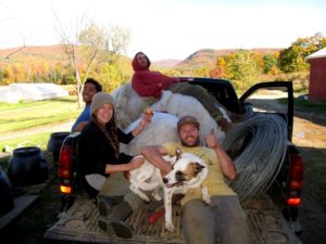 The farm employs two workers full time, hires students in the summer, and has six to seven seasonal workers from April to December. 