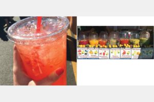 Feature a flavored lemonade station. Serve in clear plastic cups for free advertising as your guests walk the farm with a cup in hand.