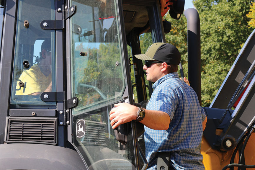 Farm Manager Caleb Ayers heads up production at the New York ranches.