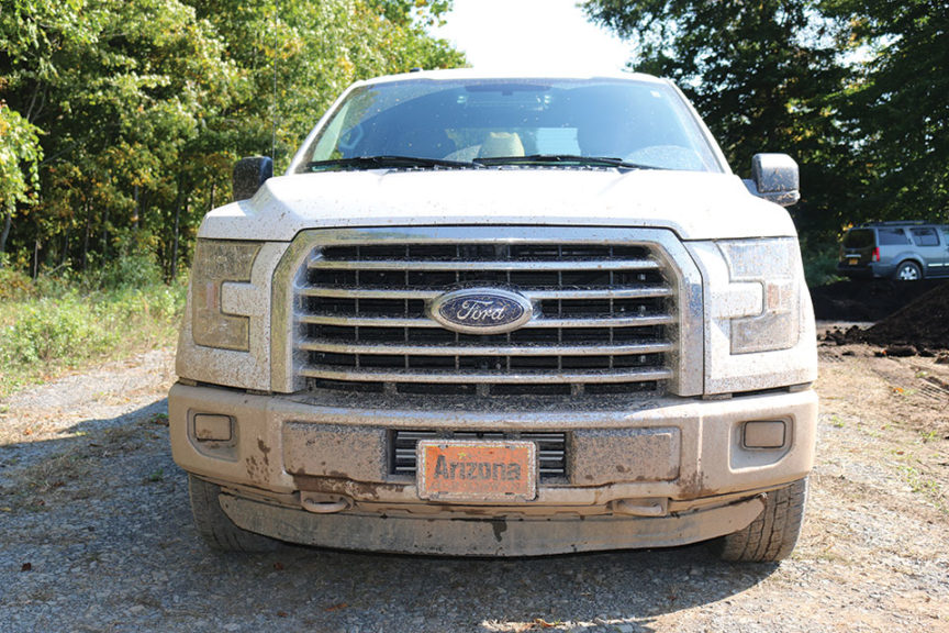 Arizona trucks rarely have this much mud on them.