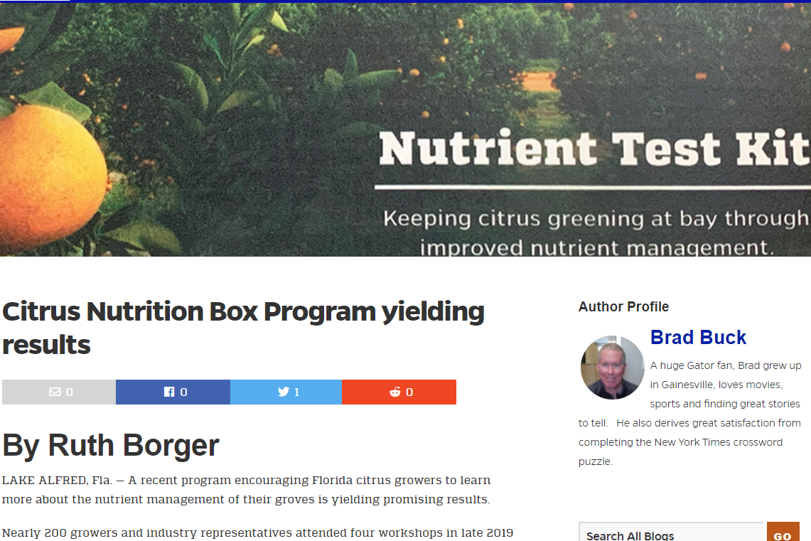 Visual Award Category: Citrus Nutrition Box Program