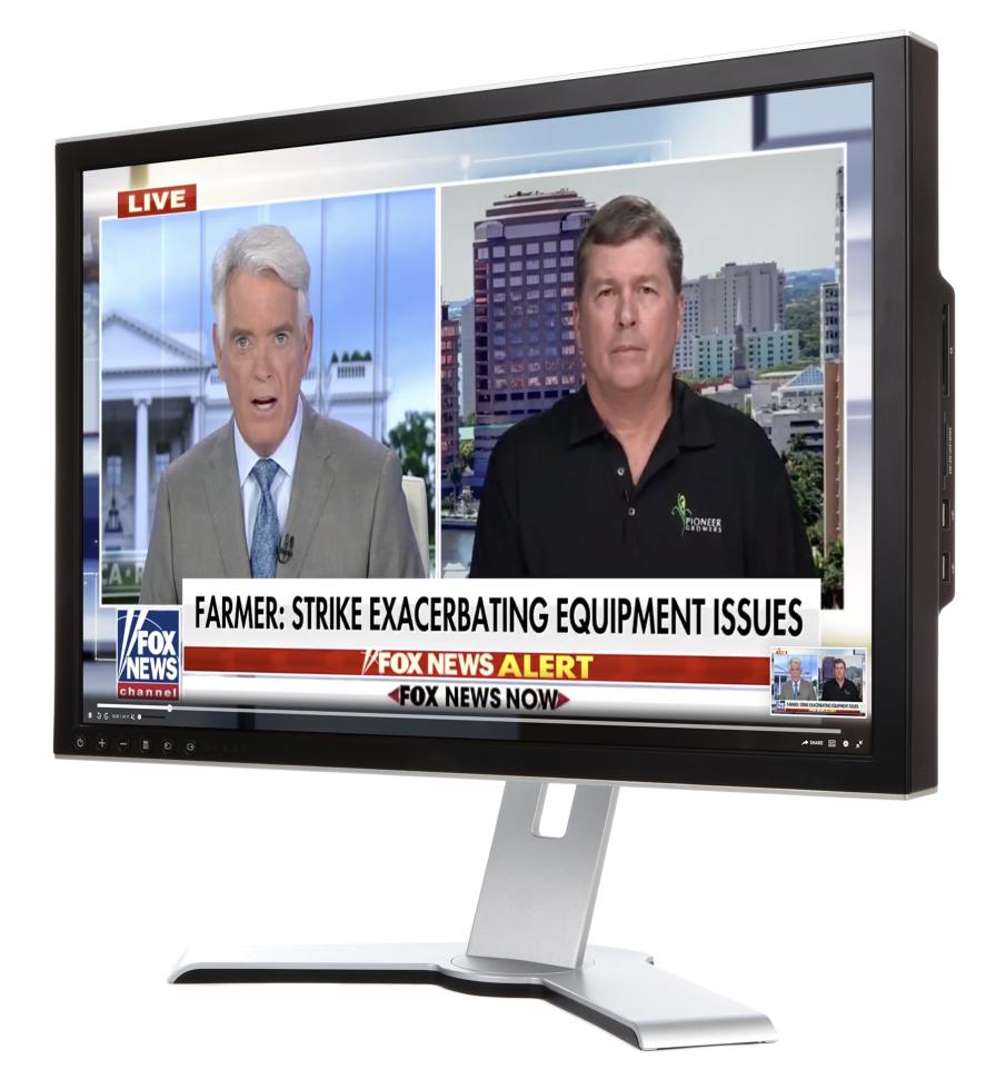Eric Hopkins interview on Fox News about supply chain issues for Florida ag