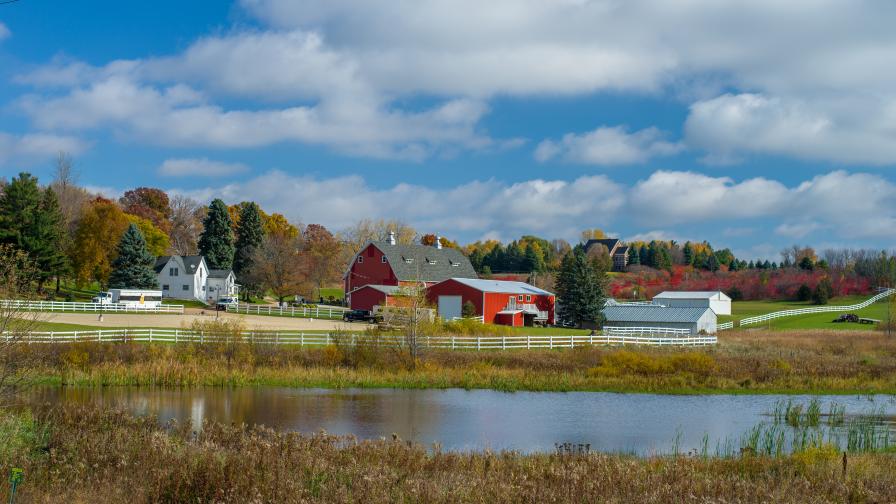 Farmhouse in the countryside