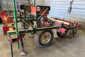 Model 95 wire hoop setter and tunnel layer (Mechanical Harvester)