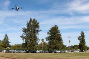 Drone flies over FIRA USA 2024