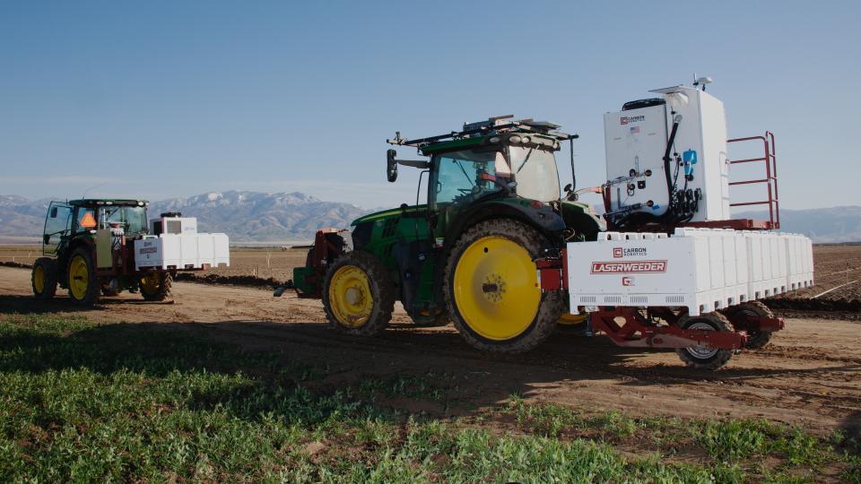 LaserWeeder G2 600 and 200 in the field