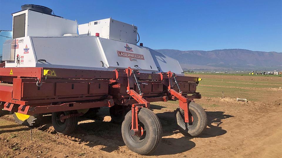 Carbon Robotics Laserweeder in the field