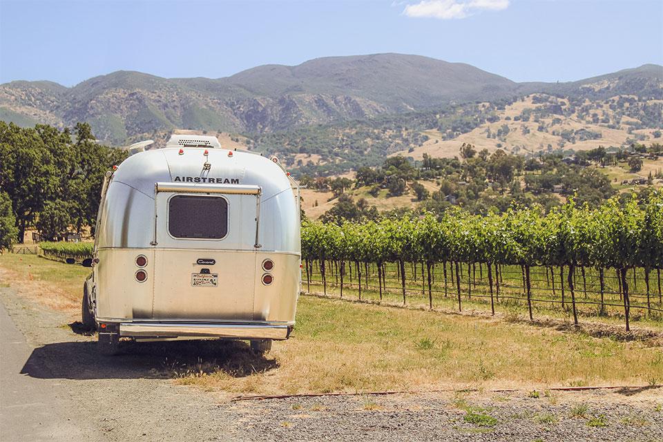 camping at Nelson Family Vineyards in California