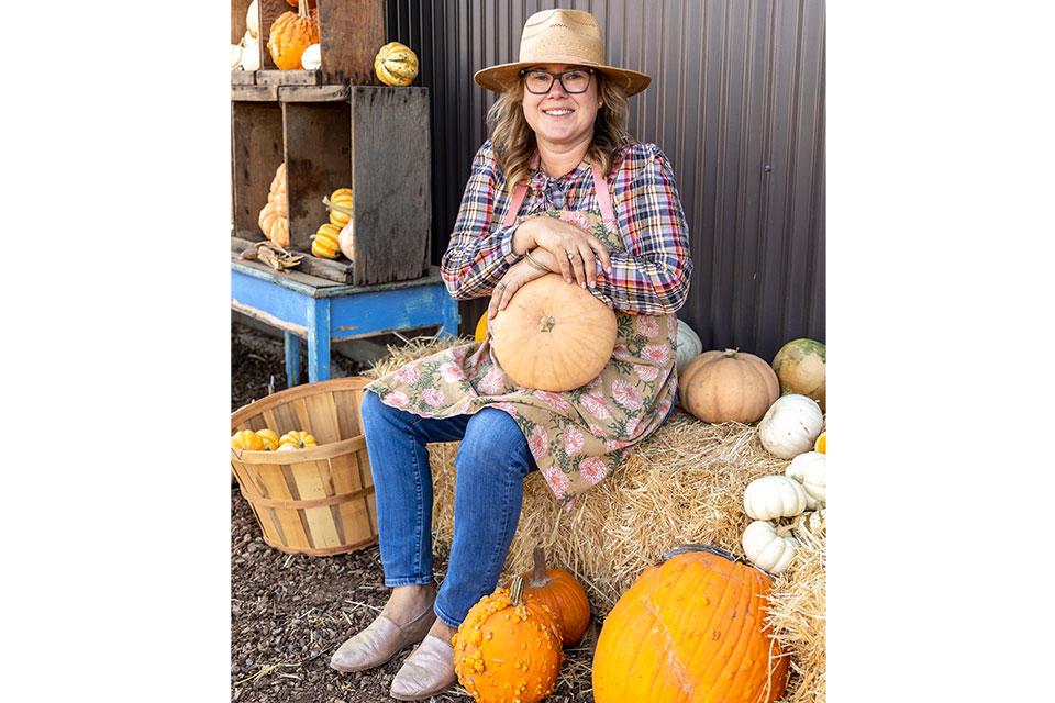 pumpkin patch at Sweet Thistle Farms in California