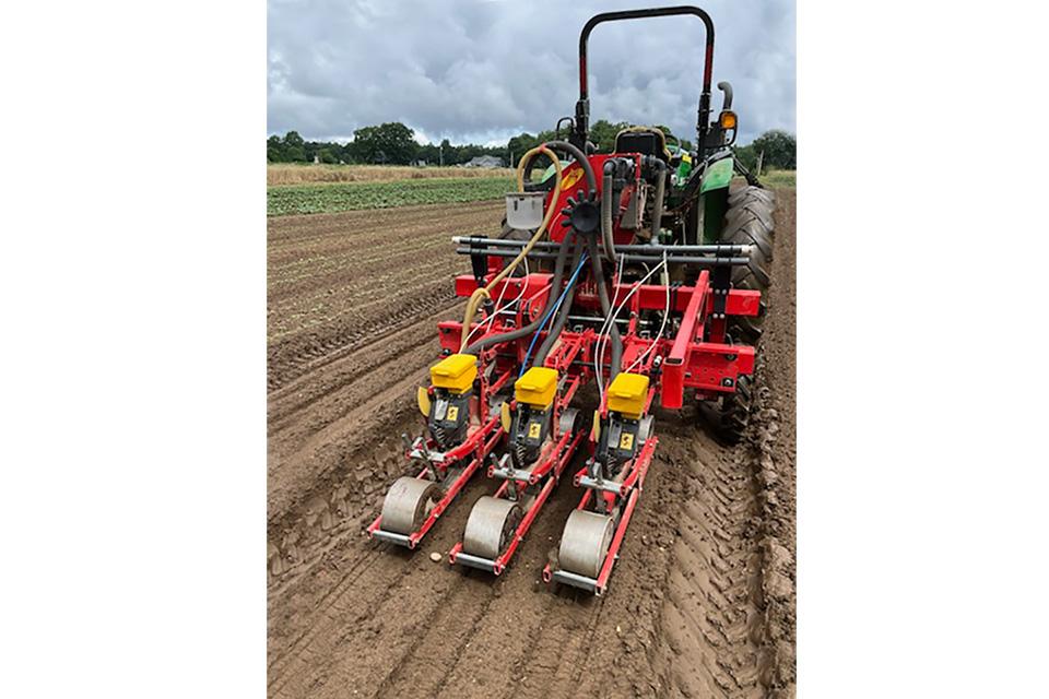 Mattermac Vacuum Seeder at Red Fire Farm