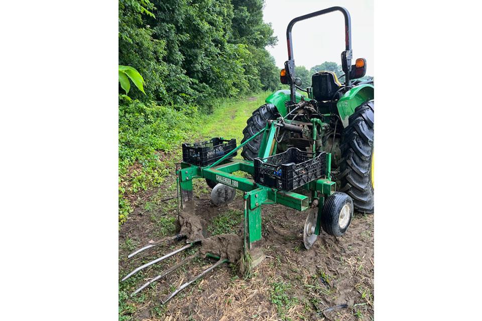 Rain-Flo Challenger 1800 Lifter at Red Fire Farm