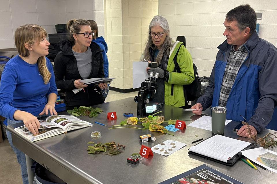Plant health diagnostician outreach event
