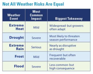 Ranking Weather Risks