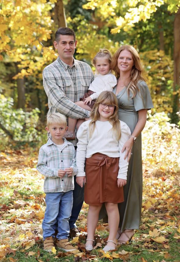 Joel Viereck and his family