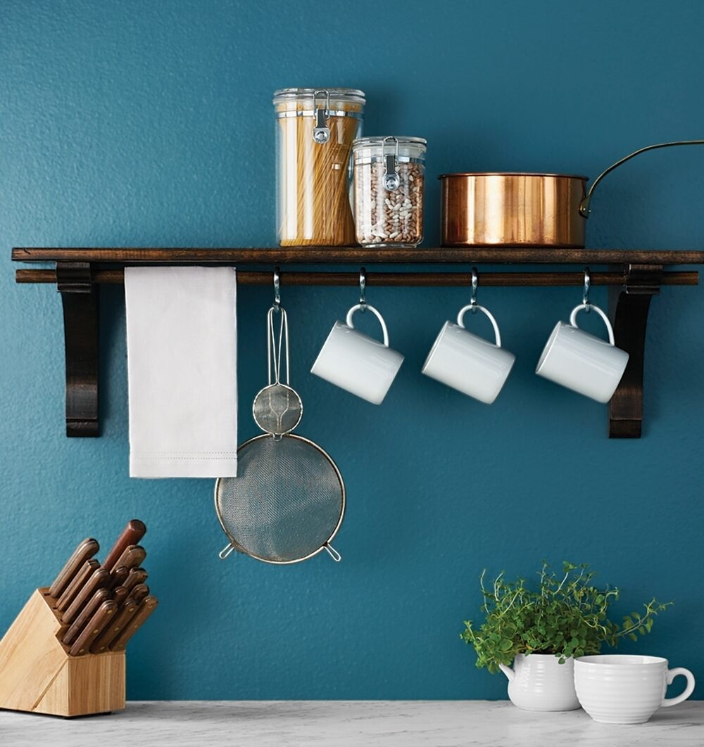 DIY kitchen shelf