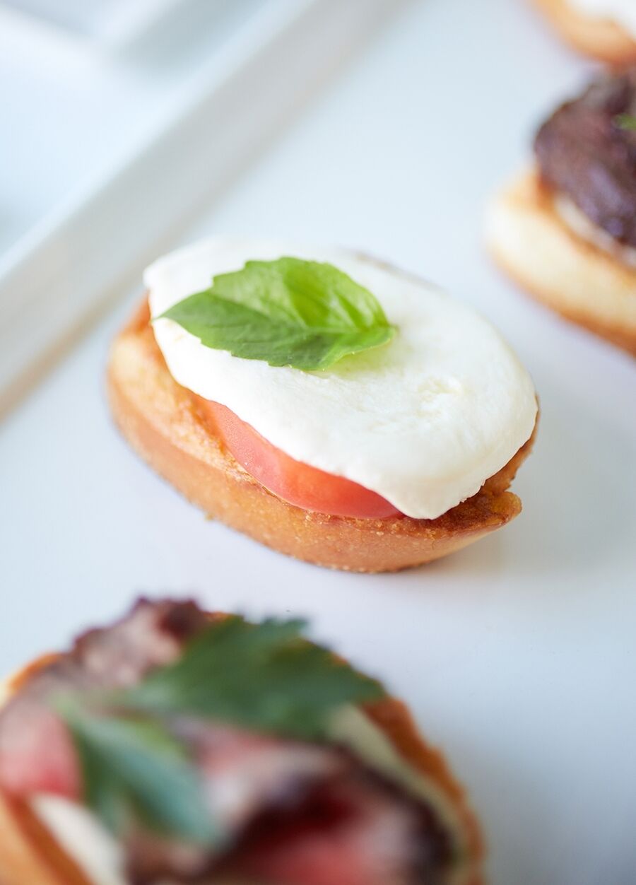 Mozzarella, Tomato and Basil Crostini Recipe LifeBeautiful