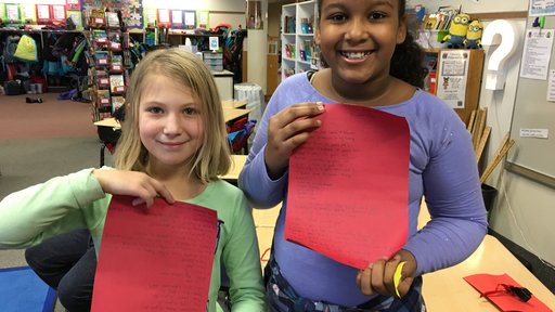 Minnesota students participating in World Wise Schools receive their letters from Albania.