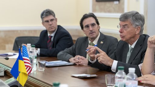 Ketover, middle with Ambassador Bill Taylor at a Ministry of Youth event.