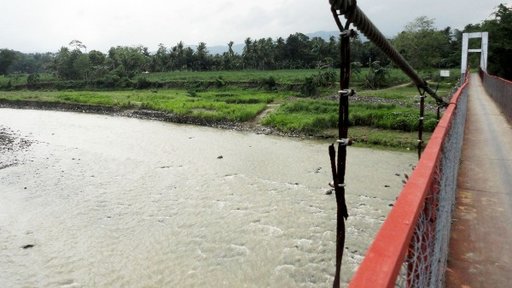 A bridge in Barangay Simborio in the Negros Island Region of the Philippines