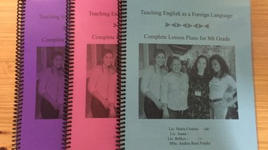 English lesson plans textbook created by a Volunteer and her professional community.