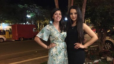 A PCV in Paraguay and her local friend.
