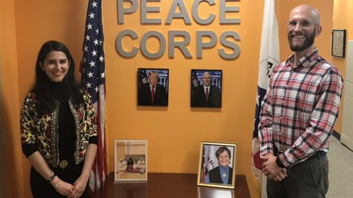 Tsvetta Kaleynska Pictured With Peace Corps Recruiter Michael Kunkel