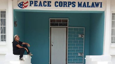 Janet at the Peace Corps office in Malawi