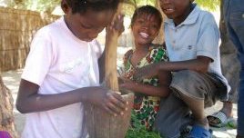 Talibe doing garden activity