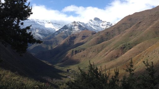 Winter in Lesotho means it is time for wearing blankets.