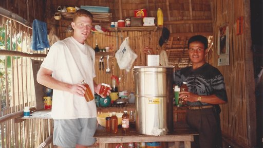 David Schopler served with the Peace Corps in the Philippines before he became an officer in the SEAL Teams, where he current