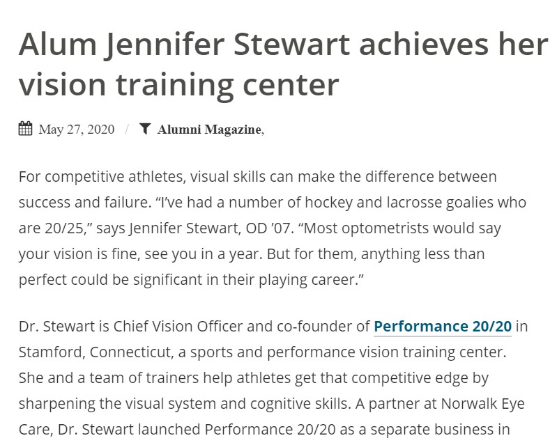NECO Alumni Jennifer Stewart