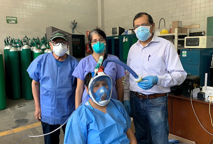 PUCP and UPCH implement a non-invasive ventilation system for COVID-19 patients