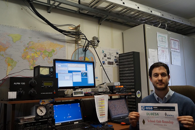 Javier (EA1HEO) during ARRL School Club Roundup