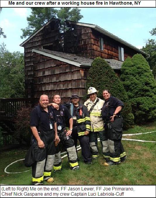 Me at work after a working house fire 2013.
