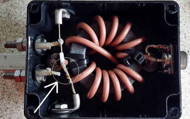 10m broken connection at balun level