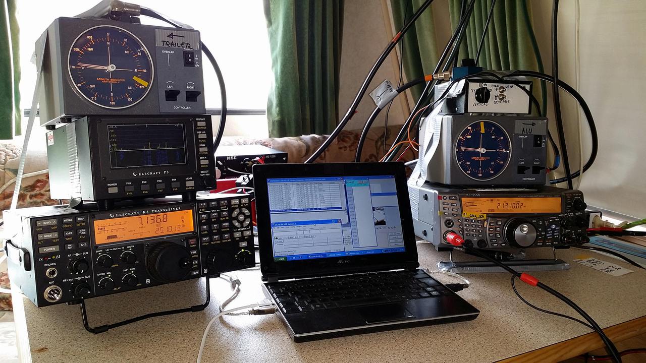 Temporary SO2R contest shack