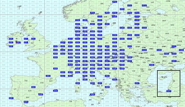 CQ WW VHF 2014 worked squares