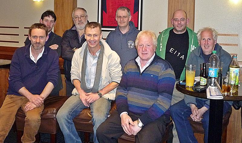 Tipperary Amateur Radio Group : Back row standing (left to right) Tommy EI2IT, Andy EI5JF, John EI7IG, Olivier ON4EI/EI8GQB/EI1A. Front row seated John EI2JB, Hugh EI2HI, Paul EI3ENB, Eddie EI3FFB