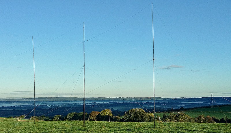 Sunny morning on the 40 m 3 elements wirebeam