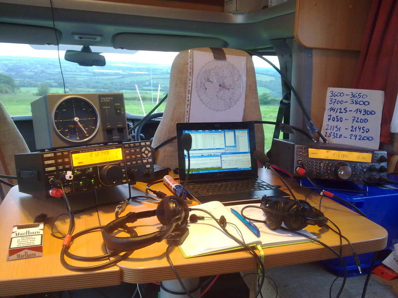 SO2R portable shack ready for the contest