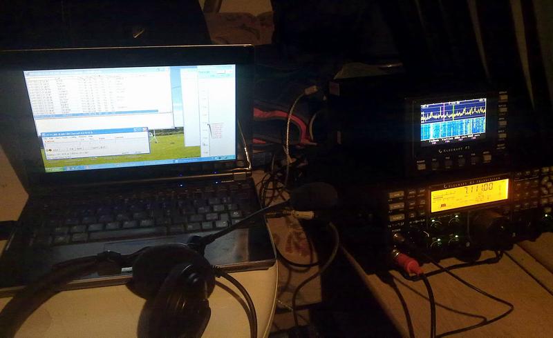 first QSOs with 80W this evening