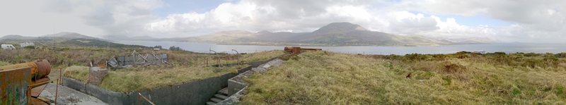 Panorama of the installation on Bere island