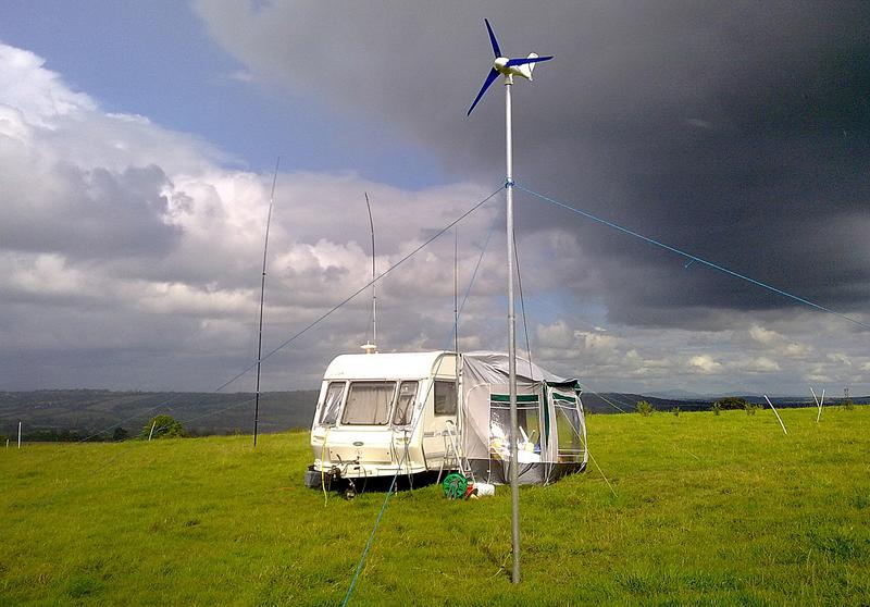 Wind generator is now raised and operational