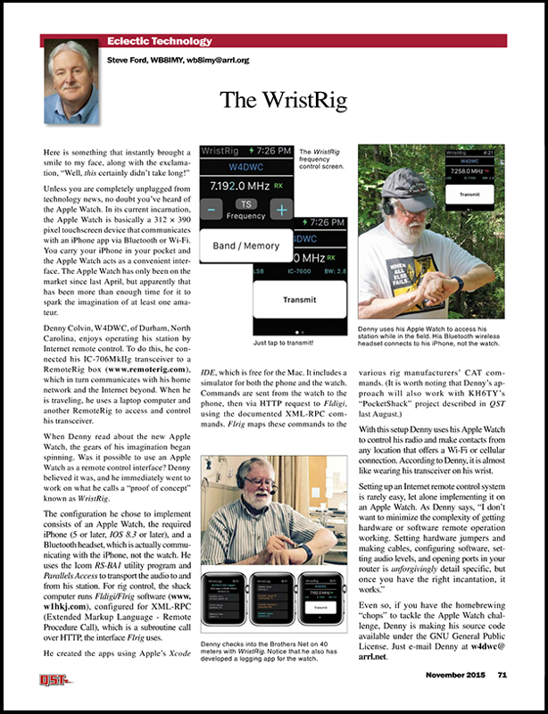 QST Copyright (c) 2015, ARRL