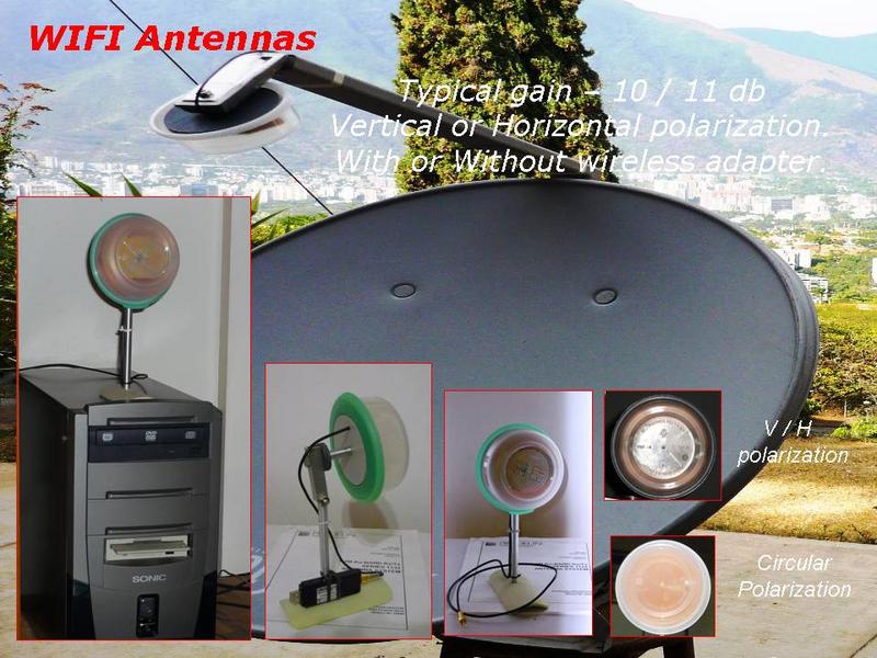 Recicling 90 cm parabolic antenna we got good internet signal at 14.4 Km. wifi antennas