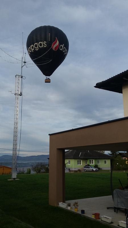 With a Hexbeam you can even catch balloons! Ballooning ;-)