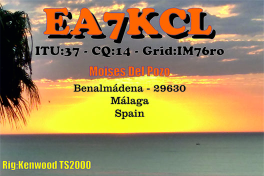 Tarjeta QSL de EA7KCL
