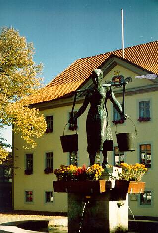 Wassaermaid auf dem Marktplatz Wassaermaid auf dem Marktplatz