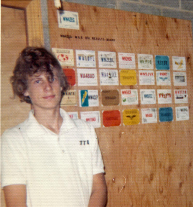 My first amateur radio shack at 2333 Heron Hill Place in Lynchgburg, VA circa 1972