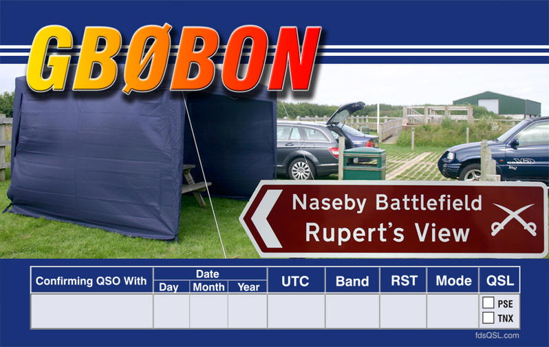 GB0BON QSL CARD